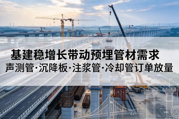 晋中基建稳增长带动预埋监测管材需求，声测管、沉降板、注浆管订单持续放量
